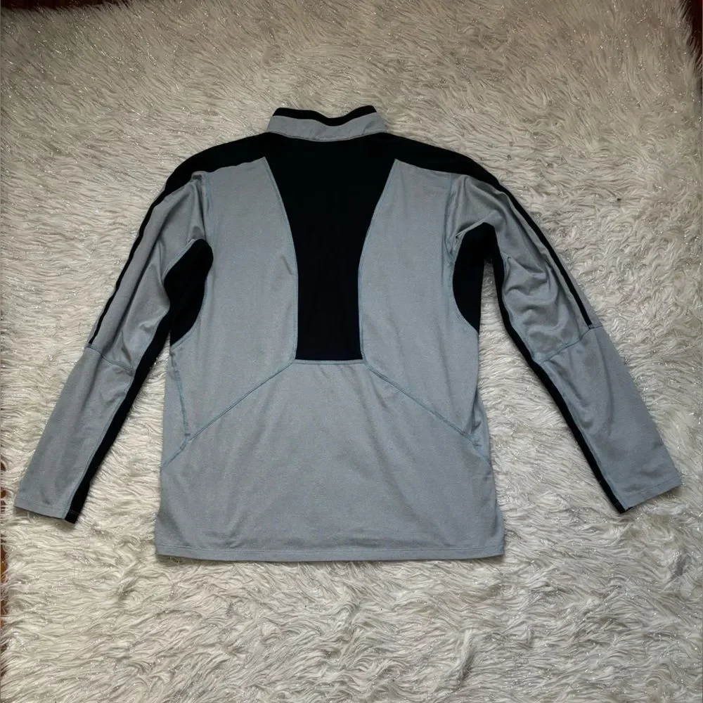 The North Face Black/Gray and Teal Men’s Pullover Mountain Athletic Tee Size L/G